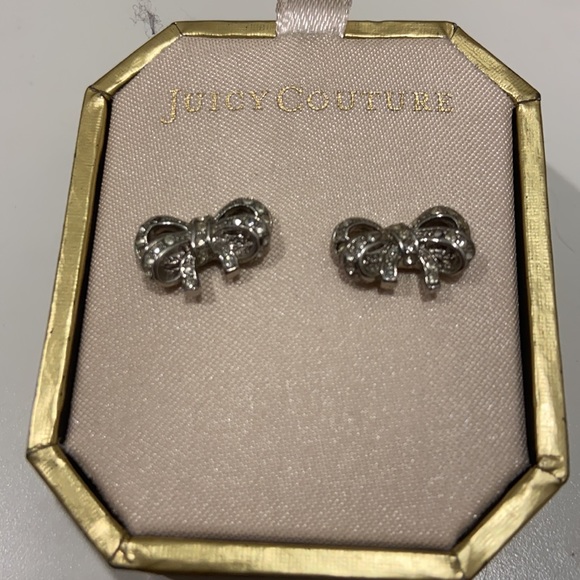 Juicy Couture paved bow earrings - Picture 2 of 3